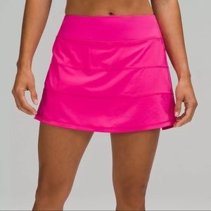 Lulu lemon tennis skirt in neon pink size 6 Tall